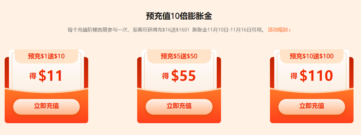 RAKsmart充$1得$11,充$5得$55,充$10得$110活动
