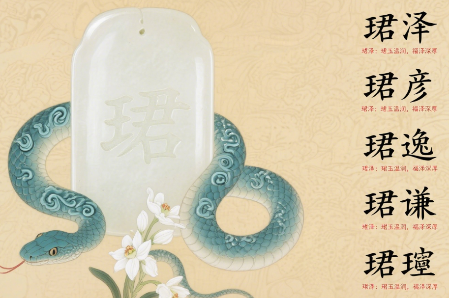 珺字适合蛇宝宝取名吗