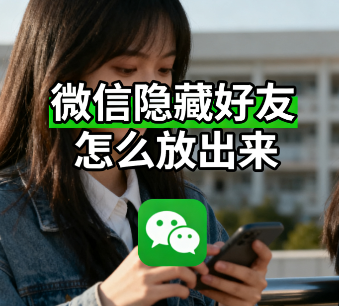 微信隐藏好友怎么放出来