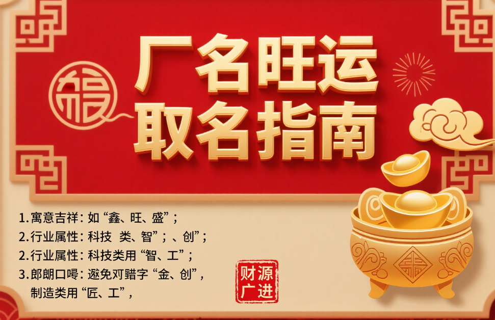 厂名怎么取名比较旺