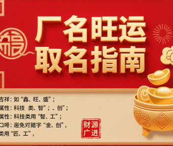 厂名怎么取名比较旺